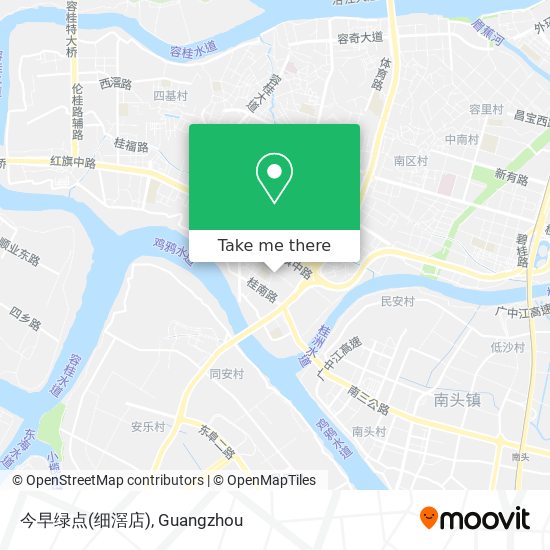 今早绿点(细滘店) map