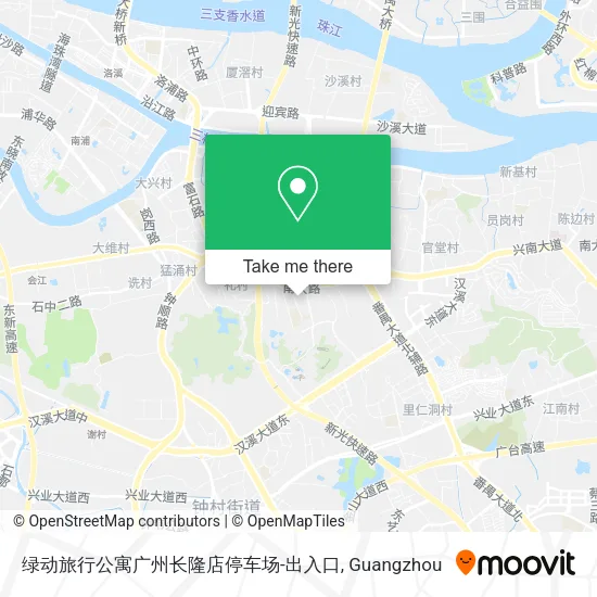 绿动旅行公寓广州长隆店停车场-出入口 map