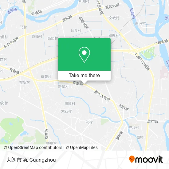大朗市场 map