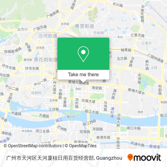 广州市天河区天河厦桔日用百货经营部 map