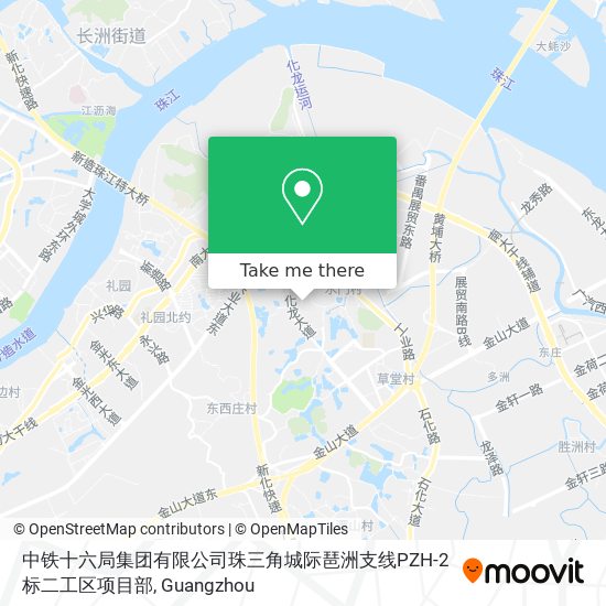 中铁十六局集团有限公司珠三角城际琶洲支线PZH-2标二工区项目部 map