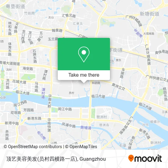 顶艺美容美发(员村四横路一店) map