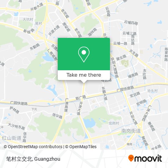 笔村立交北 map