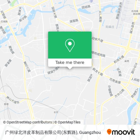 广州绿北洋皮革制品有限公司(东辉路) map