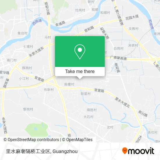里水麻奢隔桥工业区 map