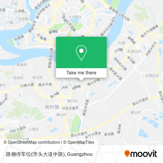 路侧停车位(市头大道中路) map