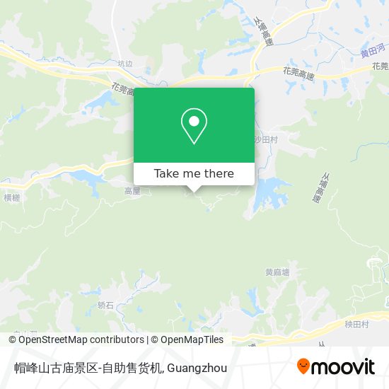 帽峰山古庙景区-自助售货机 map