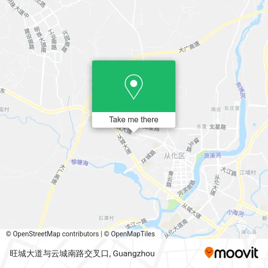 旺城大道与云城南路交叉口 map