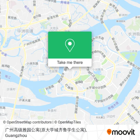 广州高级雅园公寓(原大学城齐鲁学生公寓) map