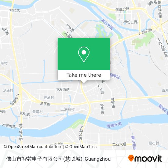 佛山市智芯电子有限公司(慧聪城) map