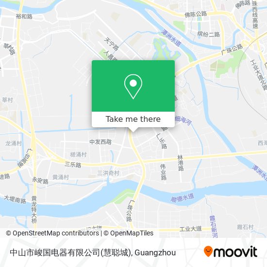 中山市峻国电器有限公司(慧聪城) map