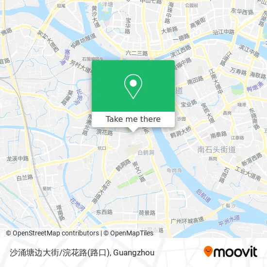 沙涌塘边大街/浣花路(路口) map