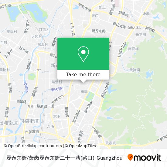 履泰东街/萧岗履泰东街二十一巷(路口) map