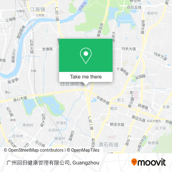 广州回归健康管理有限公司 map