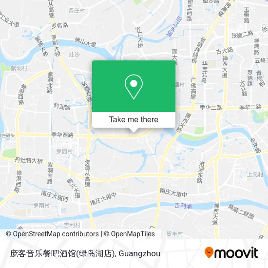 庞客音乐餐吧酒馆(绿岛湖店) map