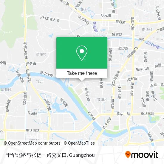 季华北路与张槎一路交叉口 map