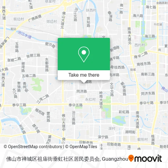 佛山市禅城区祖庙街垂虹社区居民委员会 map