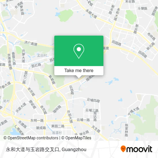 永和大道与玉岩路交叉口 map