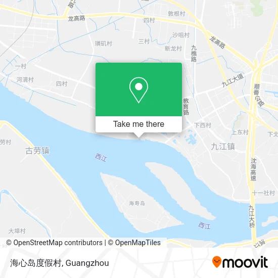 海心岛度假村 map