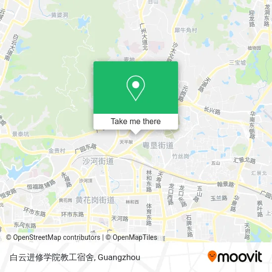 白云进修学院教工宿舍 map