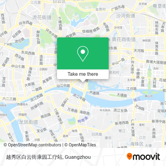 越秀区白云街康园工疗站 map