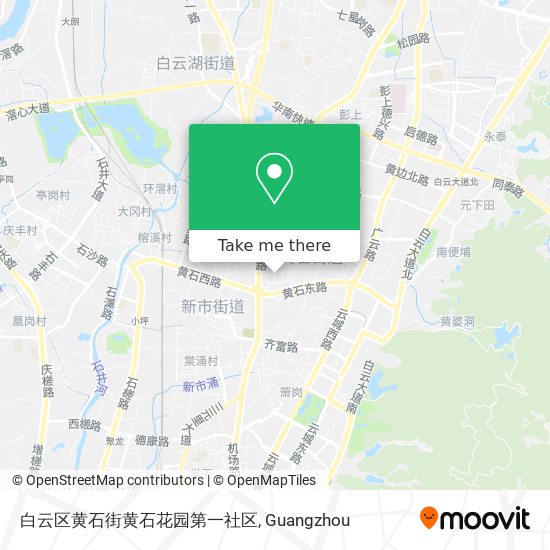 白云区黄石街黄石花园第一社区 map