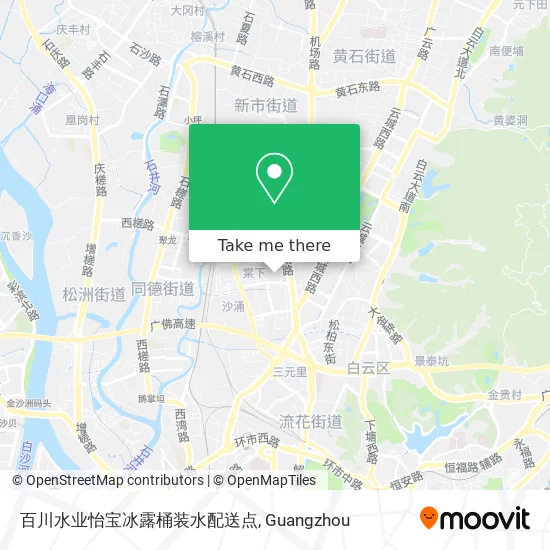 百川水业怡宝冰露桶装水配送点 map