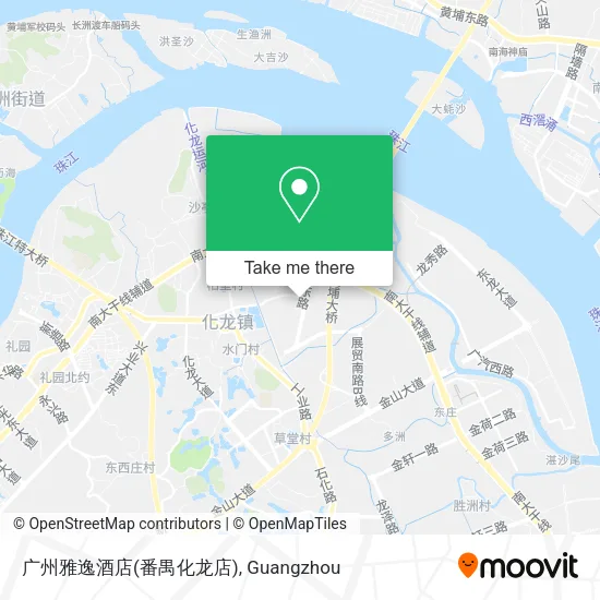 广州雅逸酒店(番禺化龙店) map