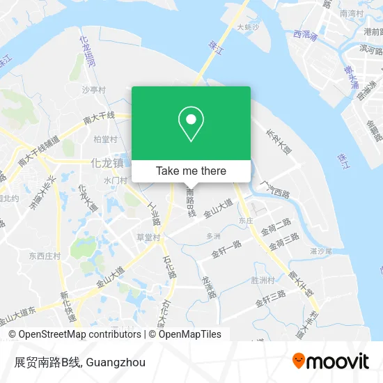 展贸南路B线 map