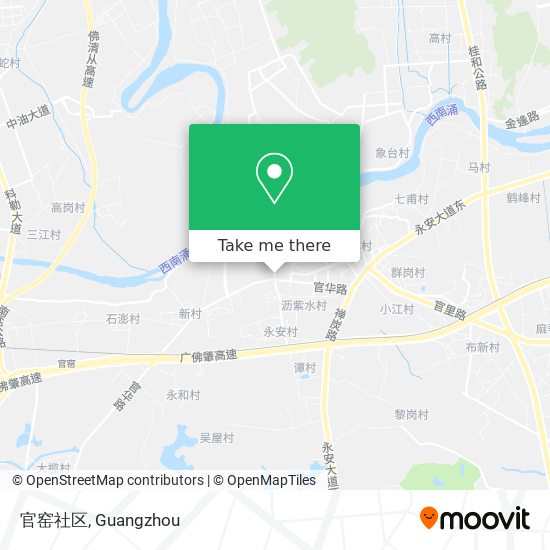 官窑社区 map
