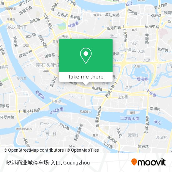 晓港商业城停车场-入口 map