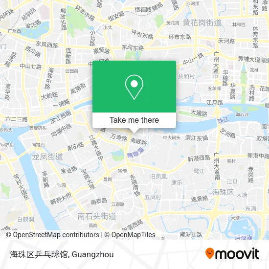海珠区乒乓球馆 map