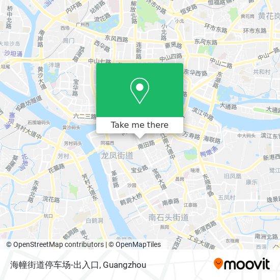 海幢街道停车场-出入口 map