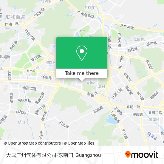 大成广州气体有限公司-东南门 map