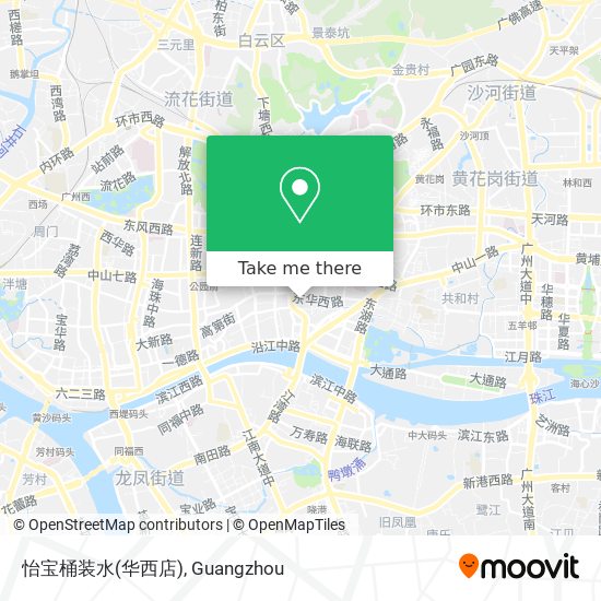 怡宝桶装水(华西店) map