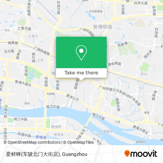 爱鲜蜂(车陂北门大街店) map