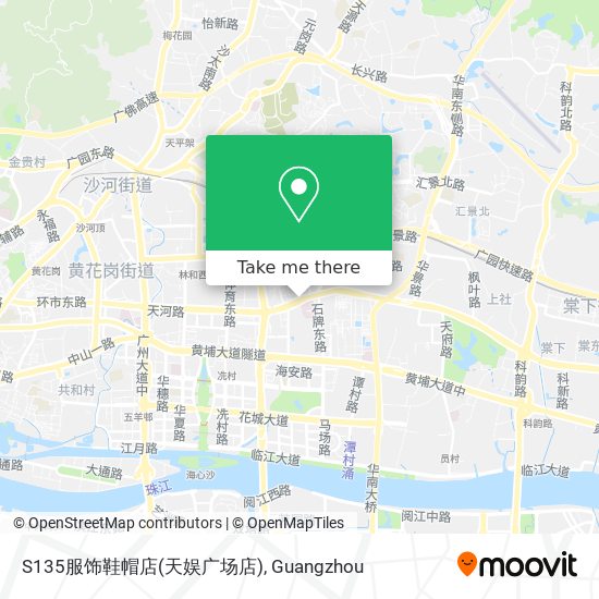 S135服饰鞋帽店(天娱广场店) map