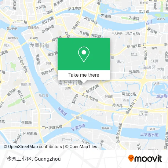 沙园工业区 map