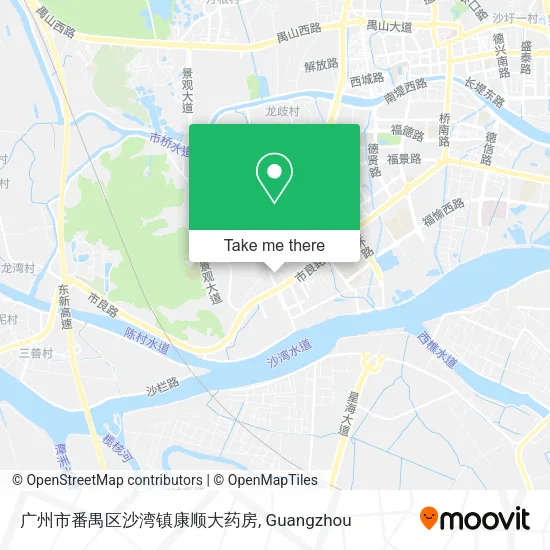 广州市番禺区沙湾镇康顺大药房 map