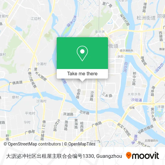 大沥泌冲社区出租屋主联合会编号1330 map