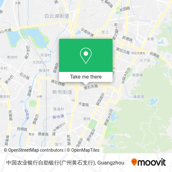 中国农业银行自助银行(广州黄石支行) map