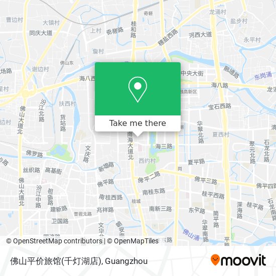 佛山平价旅馆(千灯湖店) map