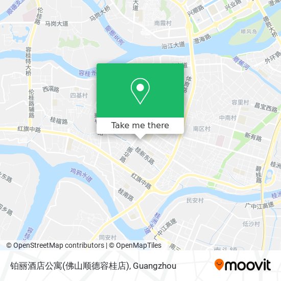 铂丽酒店公寓(佛山顺德容桂店) map