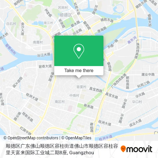 顺德区广东佛山顺德区容桂街道佛山市顺德区容桂容里天富来国际工业城二期8座 map
