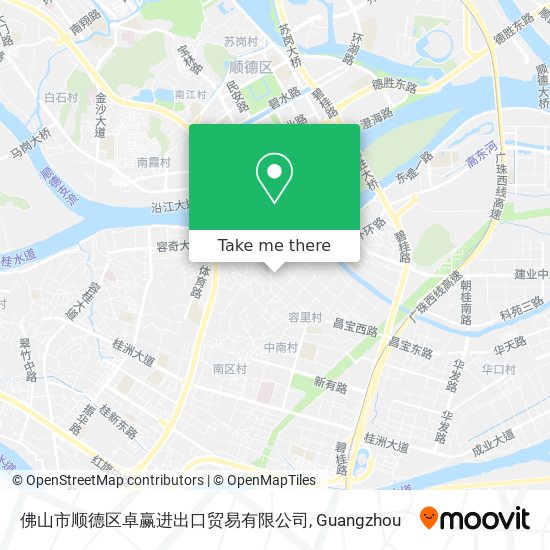 佛山市顺德区卓赢进出口贸易有限公司 map