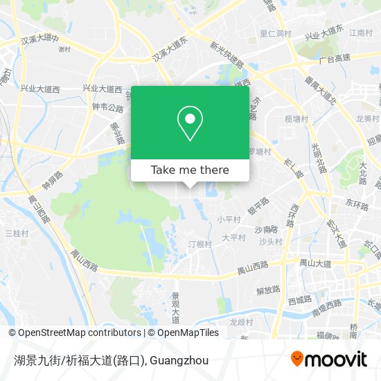 湖景九街/祈福大道(路口) map