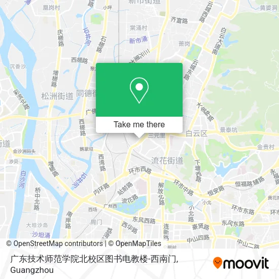 广东技术师范学院北校区图书电教楼-西南门 map