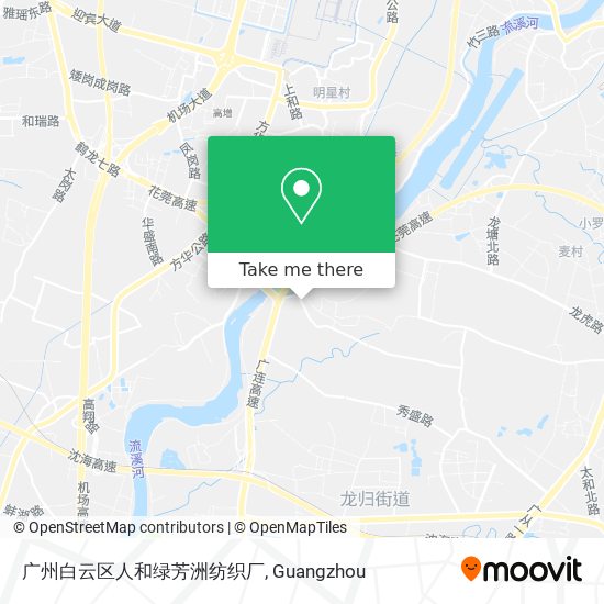 广州白云区人和绿芳洲纺织厂 map