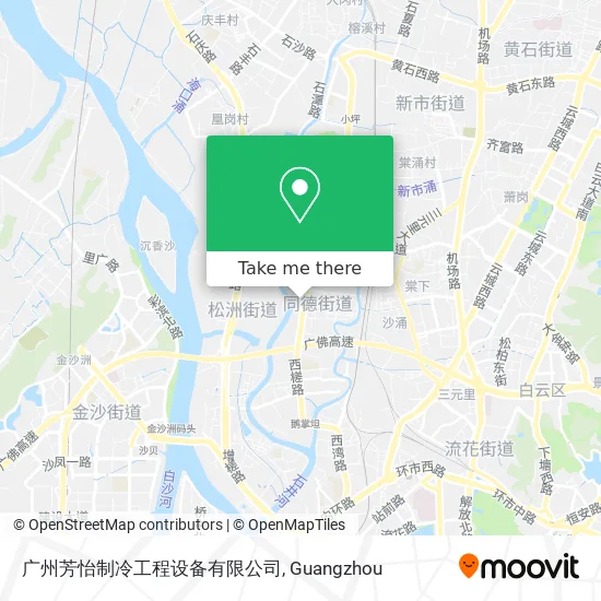 广州芳怡制冷工程设备有限公司 map