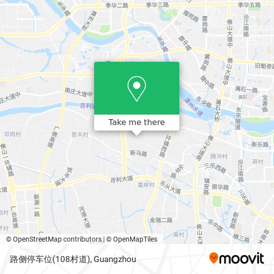 路侧停车位(108村道) map